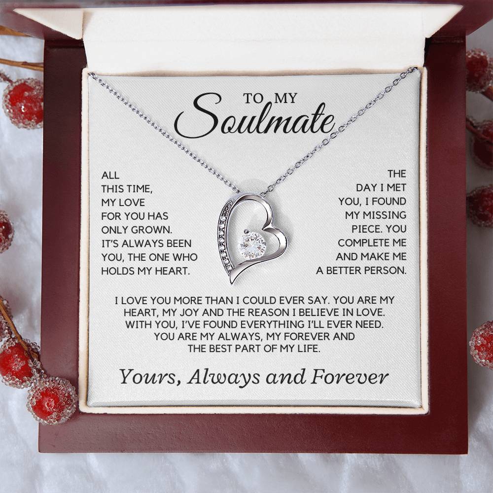 Soulmate - All this time, my love for you has only grown - Forever Love Necklace