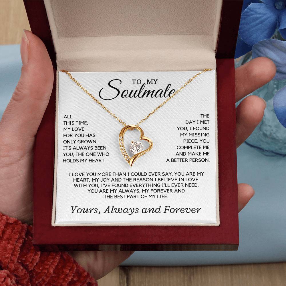 Soulmate - All this time, my love for you has only grown - Forever Love Necklace