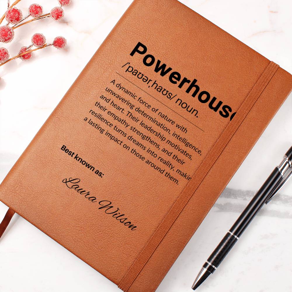 Personalized Leather Journal Engraved Notebook Inspirational Gift for Leader Boss Mentor Entrepreneur Empowerment Book Coworker Gift