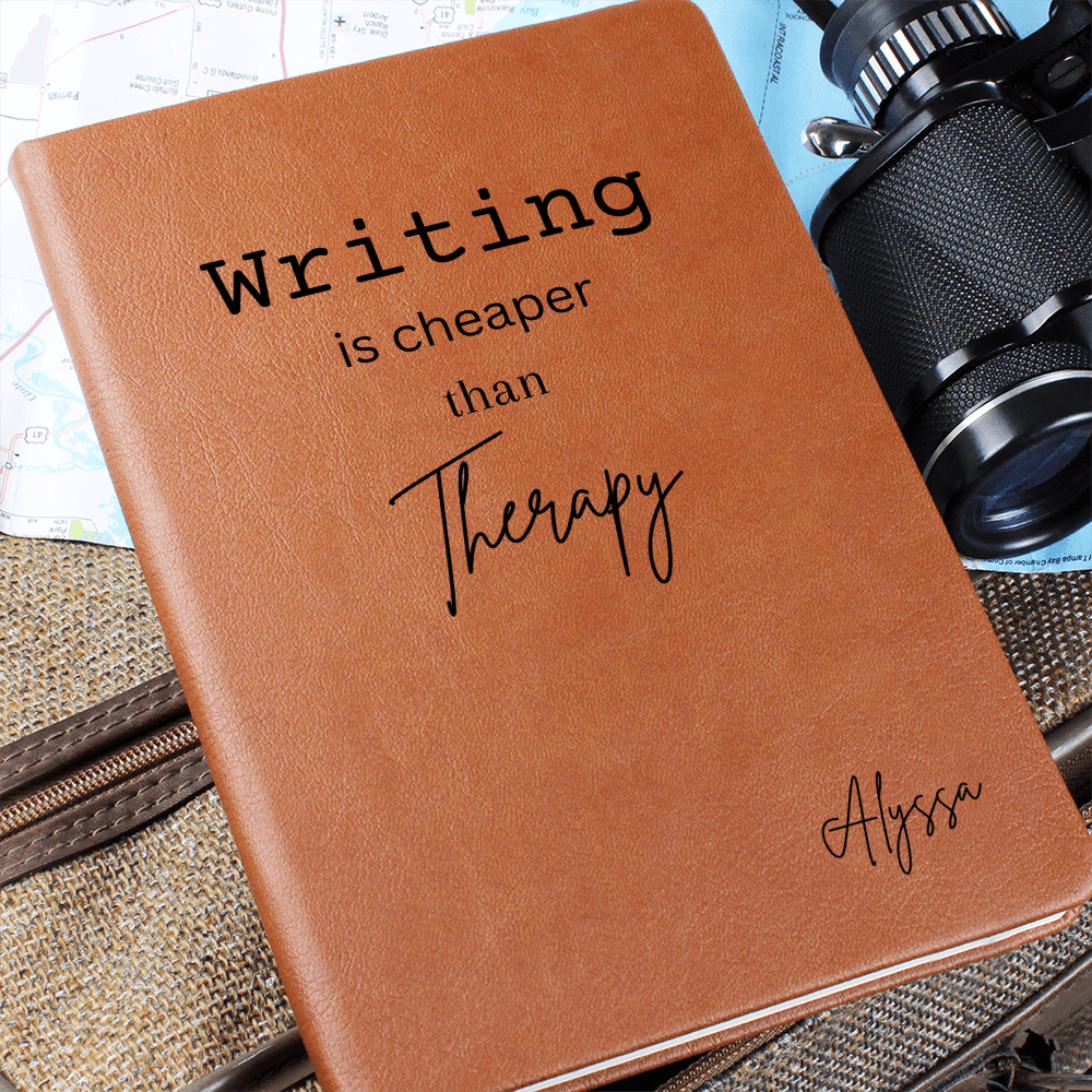 Personalized Leather Journal Engraved Notebook Gift for Writers Authors Journal Lovers Writing Therapy Self Care Diary Keepsake Meditation