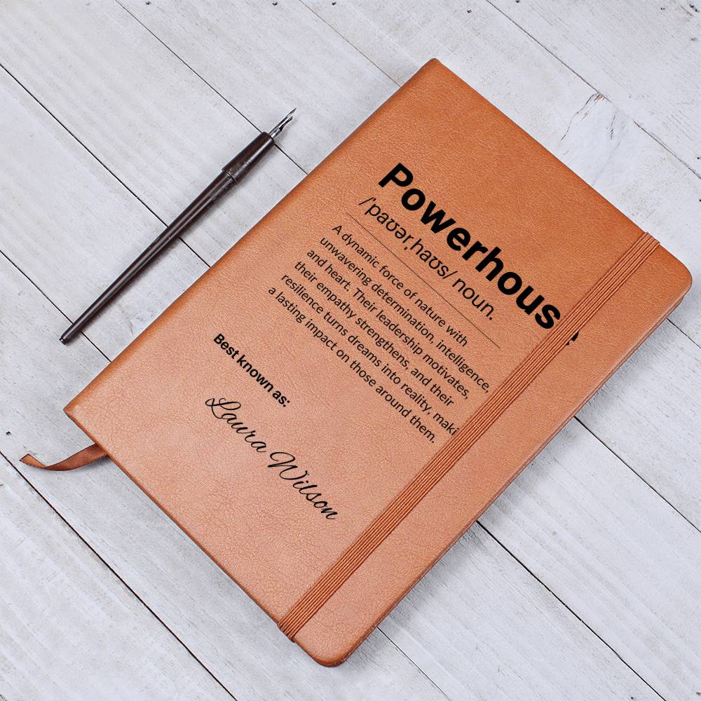Personalized Leather Journal Engraved Notebook Inspirational Gift for Leader Boss Mentor Entrepreneur Empowerment Book Coworker Gift