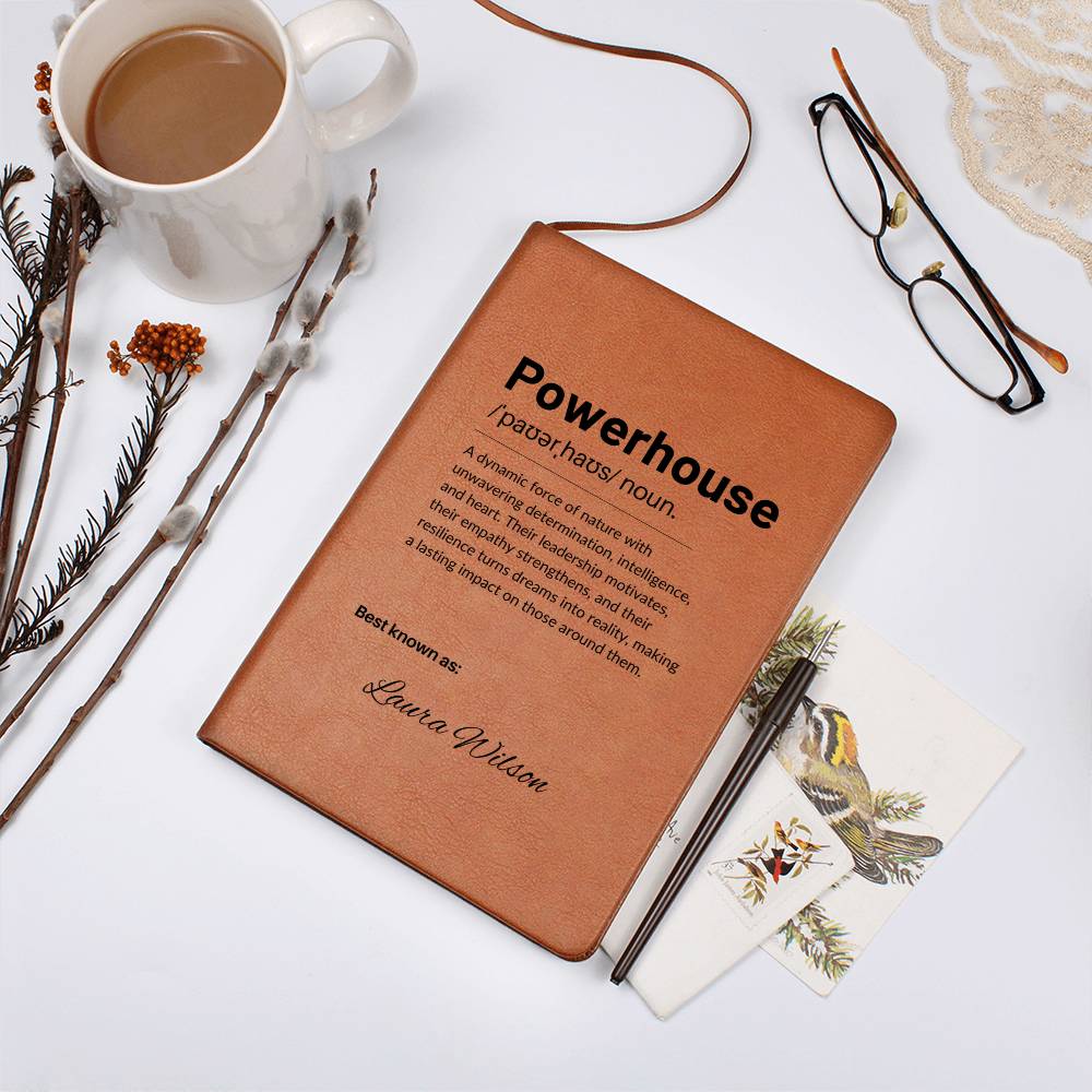 Personalized Leather Journal Engraved Notebook Inspirational Gift for Leader Boss Mentor Entrepreneur Empowerment Book Coworker Gift