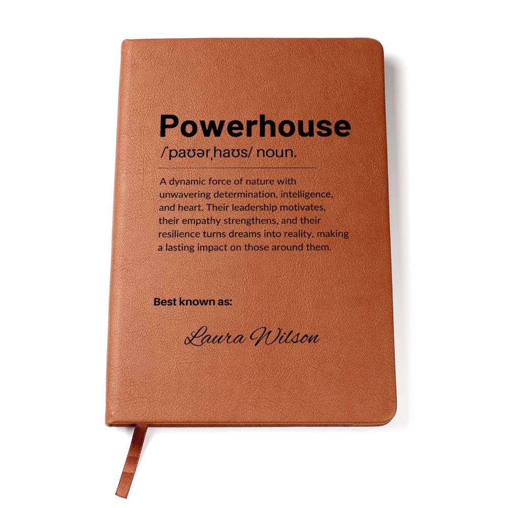 Personalized Leather Journal Engraved Notebook Inspirational Gift for Leader Boss Mentor Entrepreneur Empowerment Book Coworker Gift