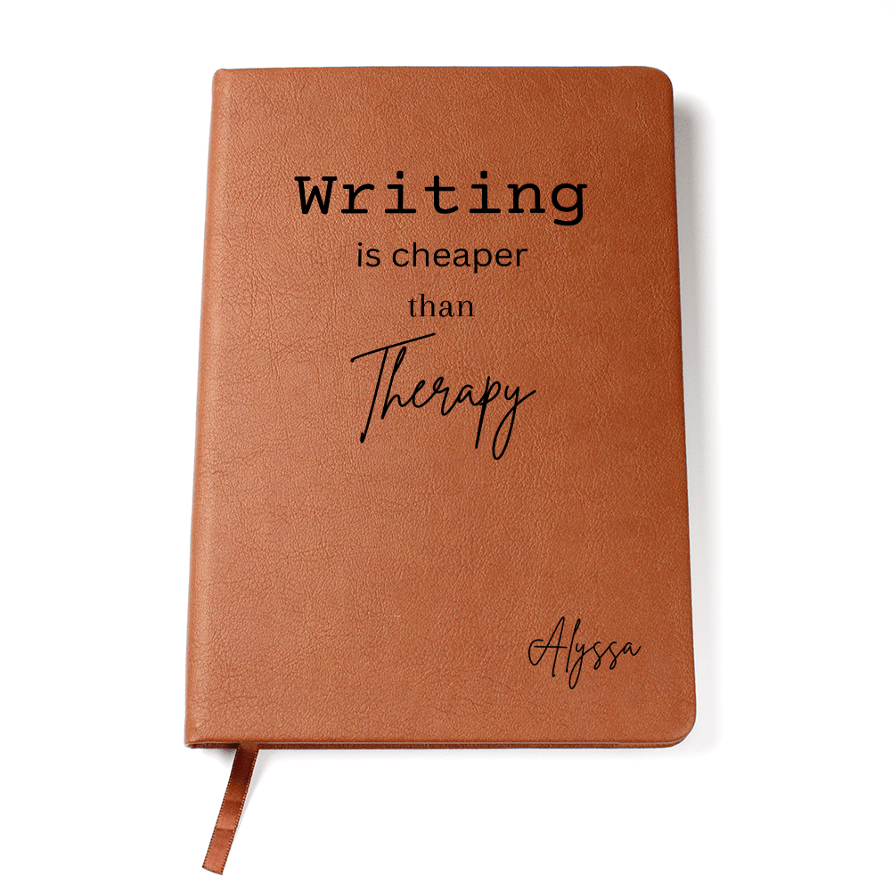Personalized Leather Journal Engraved Notebook Gift for Writers Authors Journal Lovers Writing Therapy Self Care Diary Keepsake Meditation