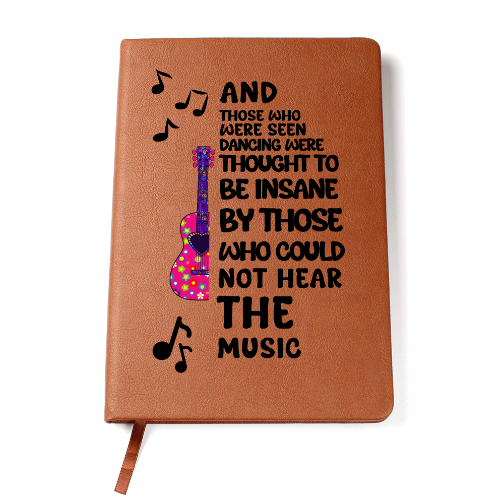 Personalized Leather Songwriting Journal Engraved Music Notebook Gift for Musicians Lyric Writers Guitarists Music Lovers Keepsake Present