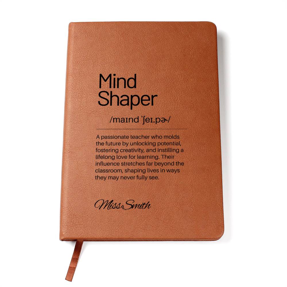 Personalized Teacher Journal – Engraved Leather Notebook, Inspirational Mentor Gift, Thoughtful Educator Appreciation Gift Thank you Gift