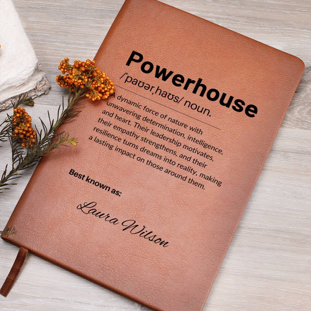 Personalized Leather Journal Engraved Notebook Inspirational Gift for Leader Boss Mentor Entrepreneur Empowerment Book Coworker Gift
