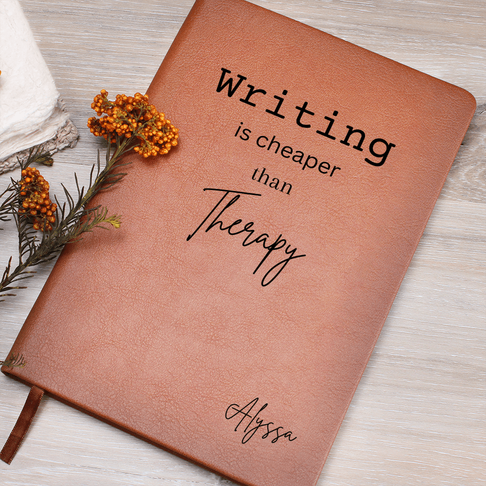 Personalized Leather Journal Engraved Notebook Gift for Writers Authors Journal Lovers Writing Therapy Self Care Diary Keepsake Meditation