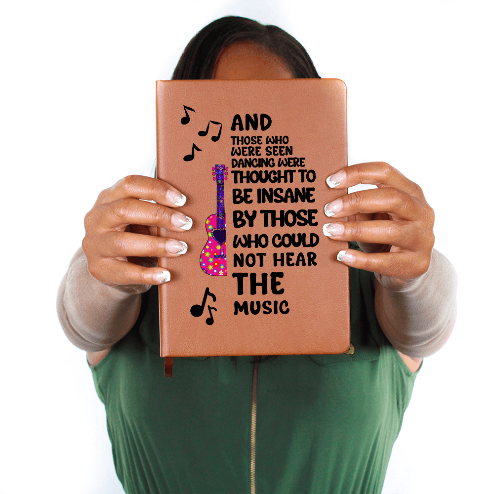 Personalized Leather Songwriting Journal Engraved Music Notebook Gift for Musicians Lyric Writers Guitarists Music Lovers Keepsake Present