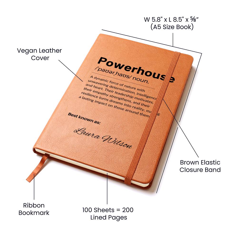 Personalized Leather Journal Engraved Notebook Inspirational Gift for Leader Boss Mentor Entrepreneur Empowerment Book Coworker Gift