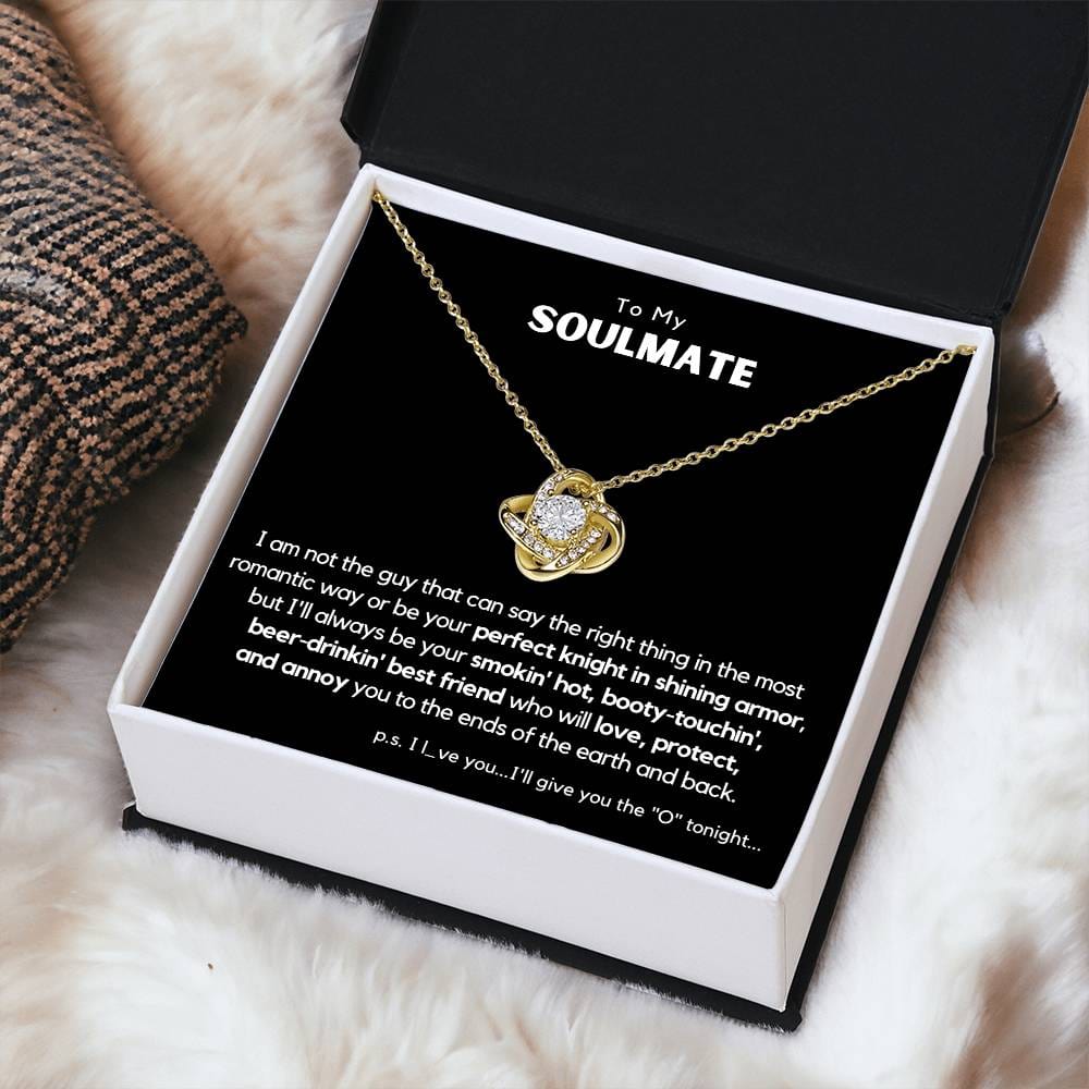 Soulmate - Perfect Knight in Shining Armor - Love Knot Necklace