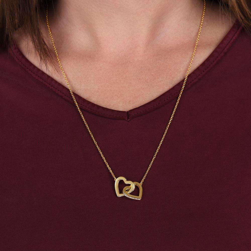 Soulmate - If I had one wish, it would be to turn back the clock - Interlocking Hearts Necklace