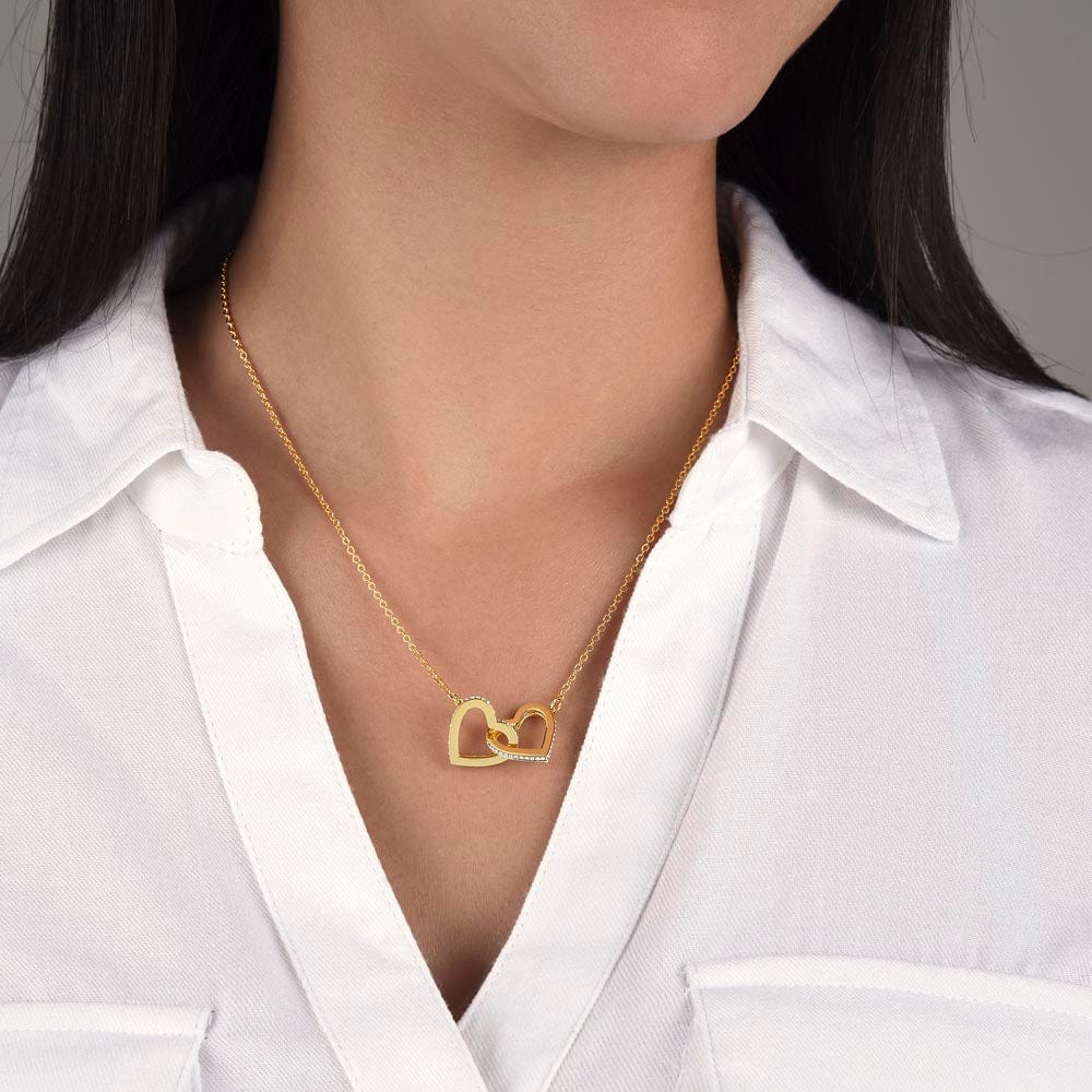Soulmate - If I had one wish, it would be to turn back the clock - Interlocking Hearts Necklace