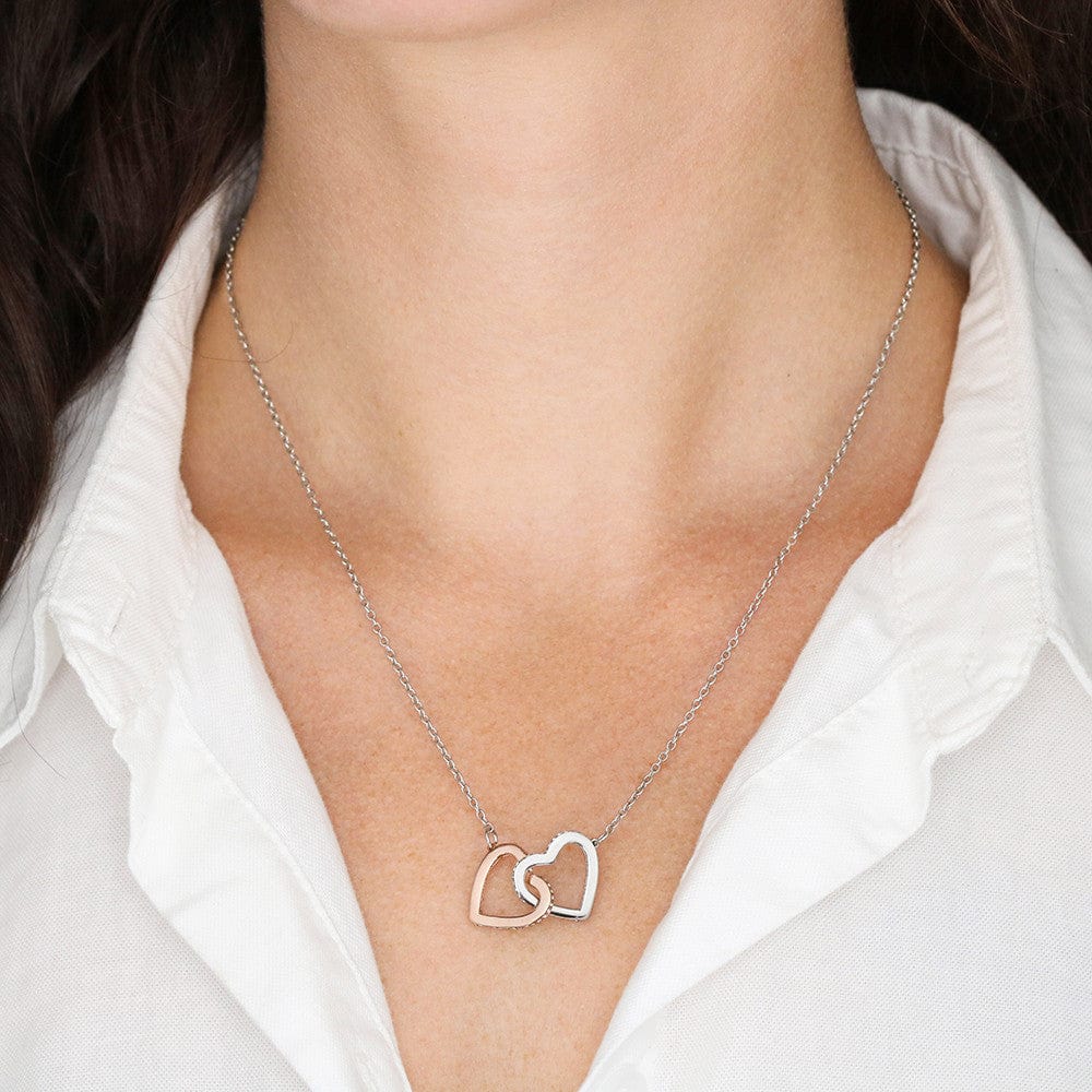 Soulmate - If I had one wish, it would be to turn back the clock - Interlocking Hearts Necklace