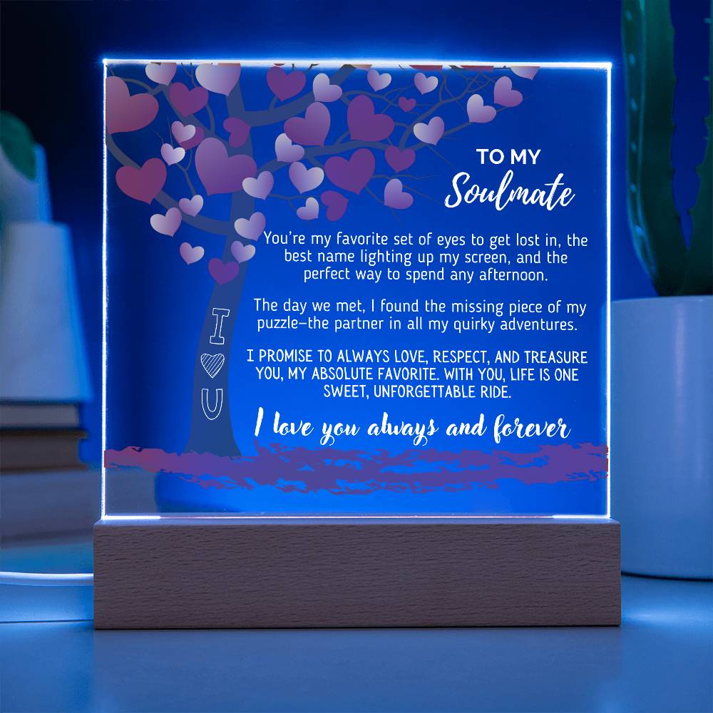 Soulmate - You’re my favorite set of eyes to get lost in - Acrylic Square Plaque