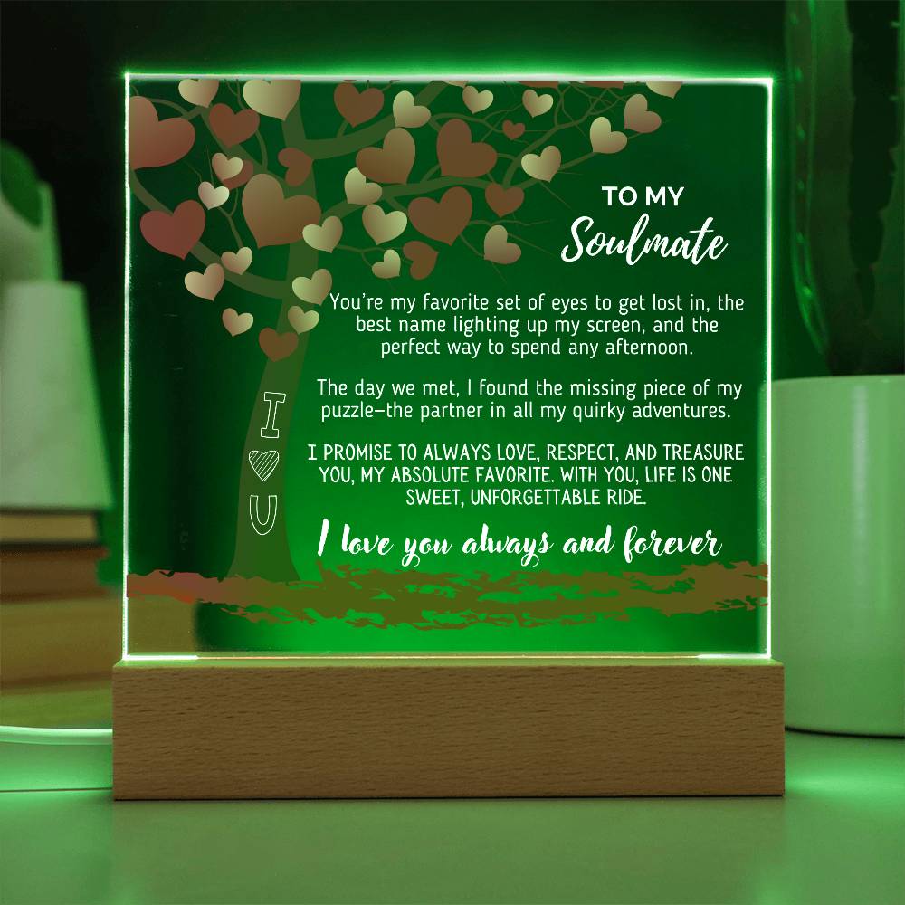 Soulmate - You’re my favorite set of eyes to get lost in - Acrylic Square Plaque