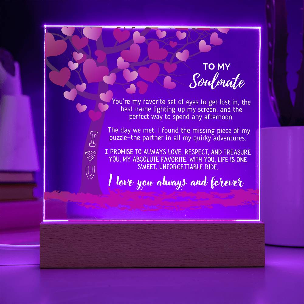 Soulmate - You’re my favorite set of eyes to get lost in - Acrylic Square Plaque