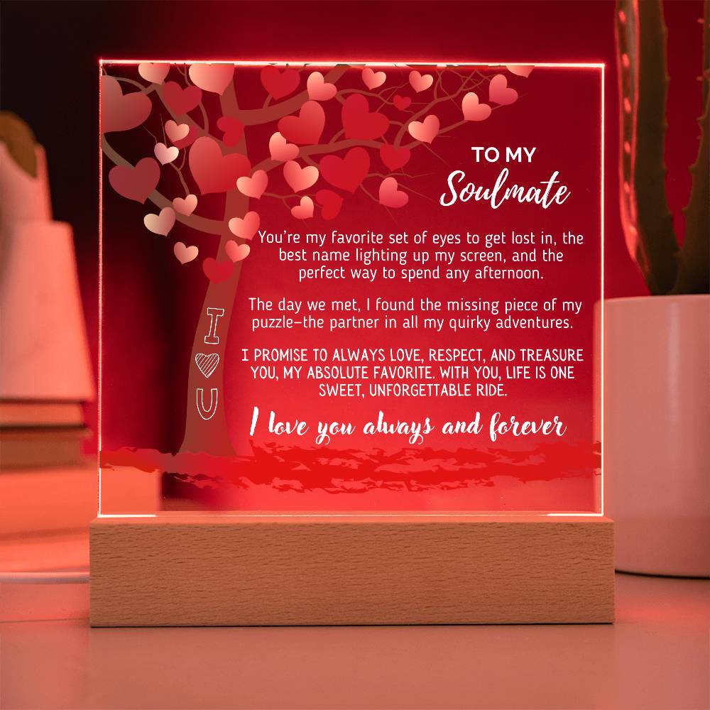 Soulmate - You’re my favorite set of eyes to get lost in - Acrylic Square Plaque