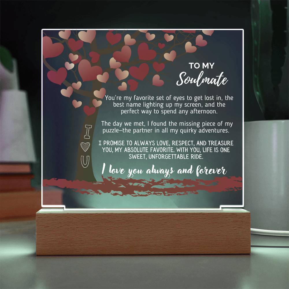 Soulmate - You’re my favorite set of eyes to get lost in - Acrylic Square Plaque