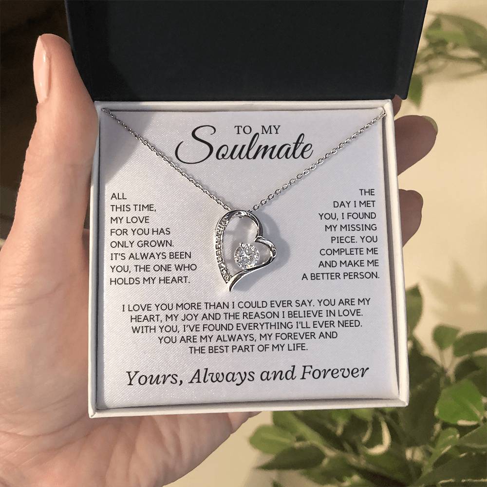 Soulmate - All this time, my love for you has only grown - Forever Love Necklace