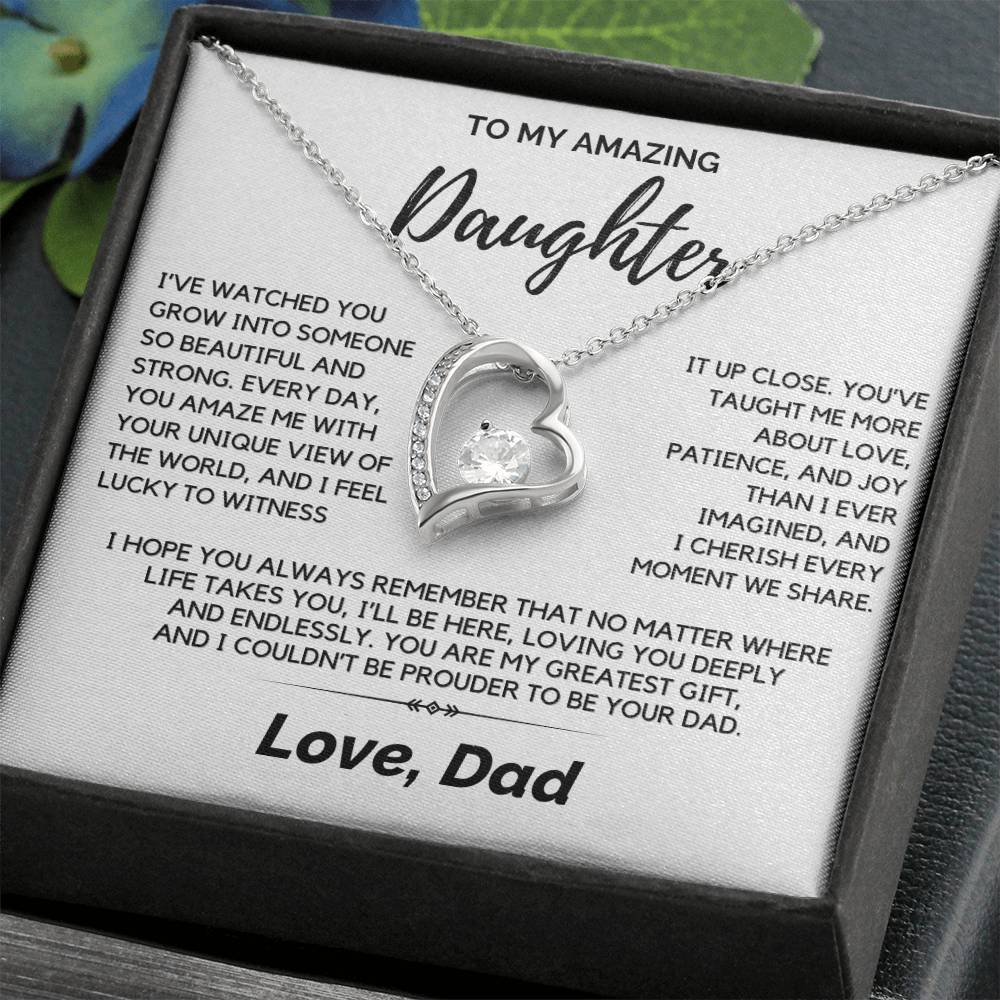 Daughter - I’ve watched you grow into someone so beautiful - Forever Love Necklace