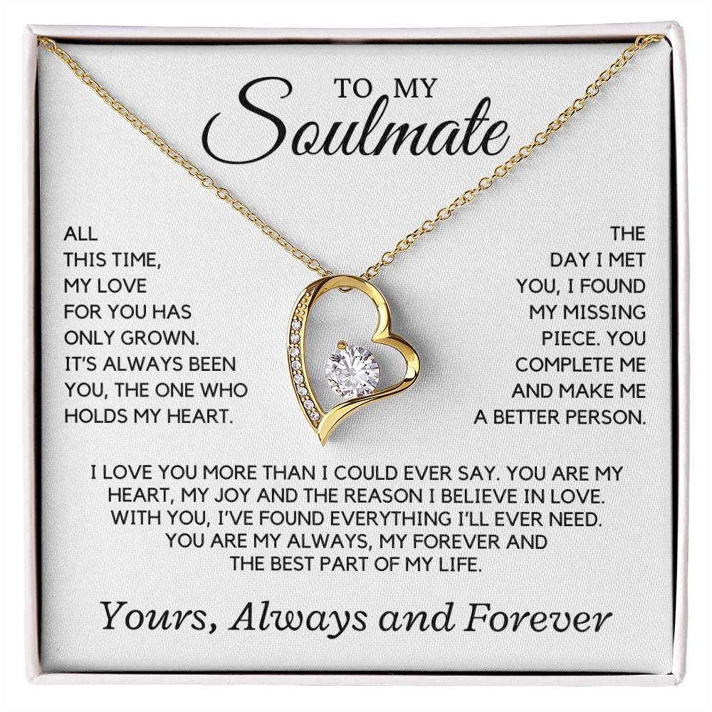 Soulmate - All this time, my love for you has only grown - Forever Love Necklace