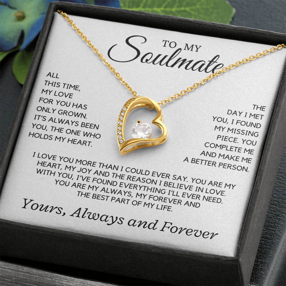 Soulmate - All this time, my love for you has only grown - Forever Love Necklace