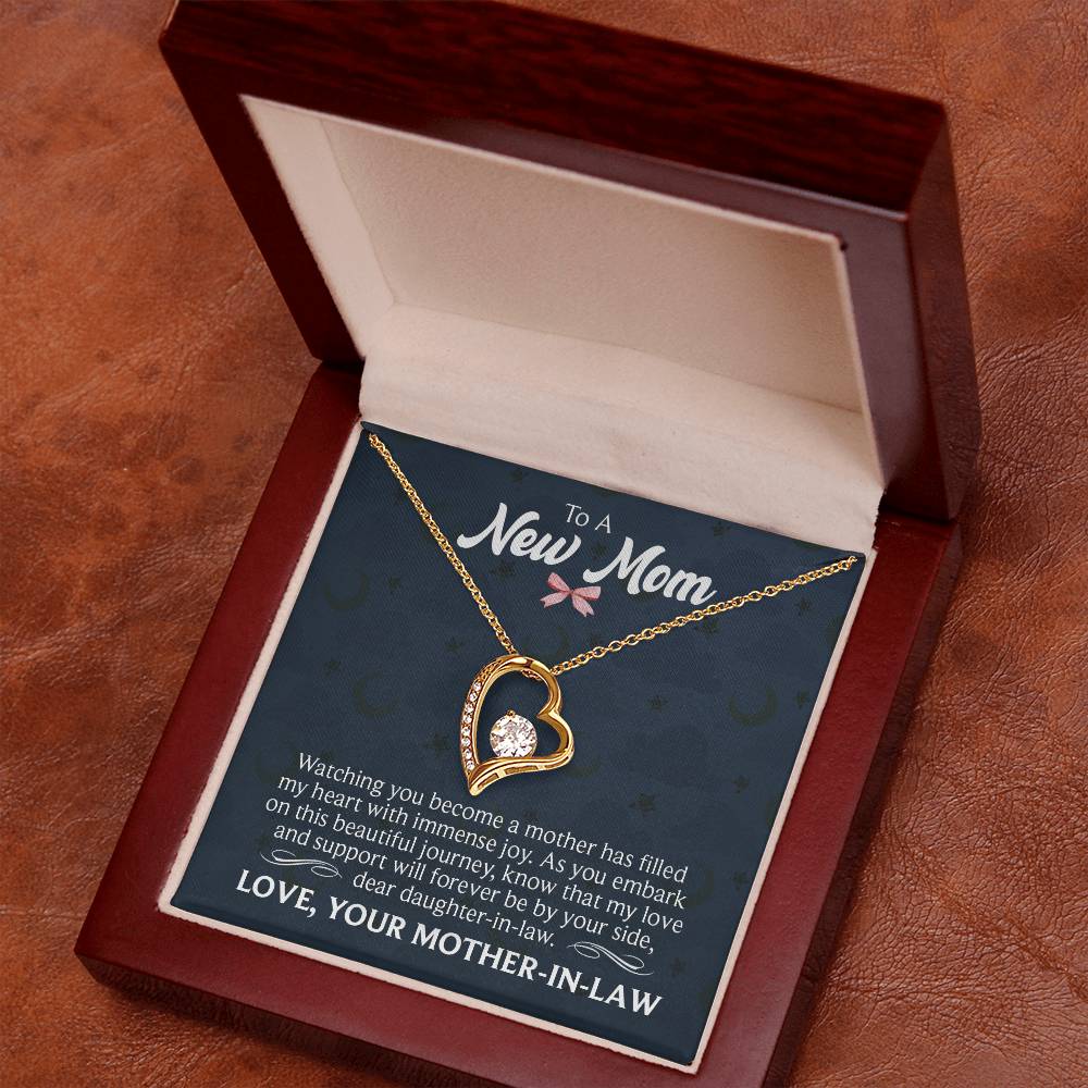 New Mom - Watching You Become a Mother - Forever Love Necklace