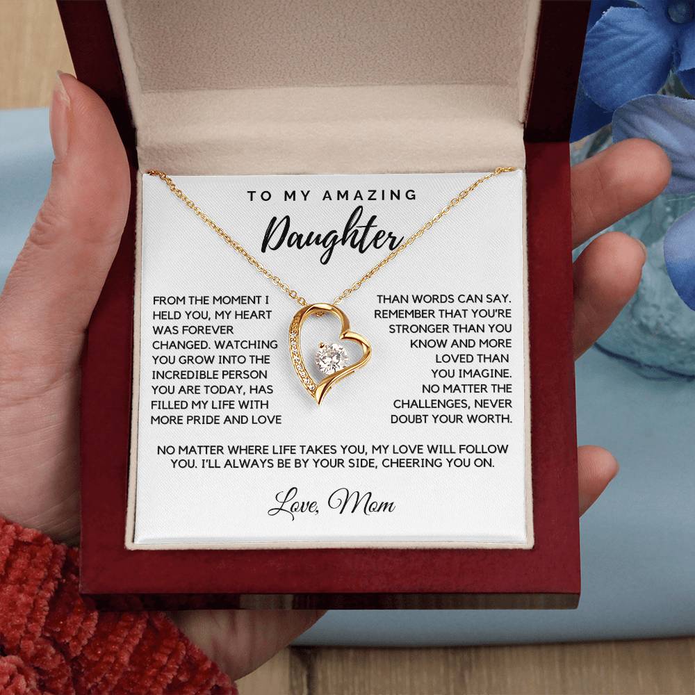 Daughter - From the moment I held you - Forever Love Necklace