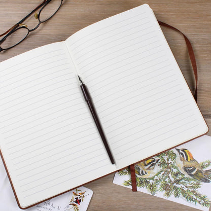 Personalized Leather Journal Custom Engraved Notebook with Name Unique Gift for Him Her Birthday Present Keepsake Writing Diary Planner