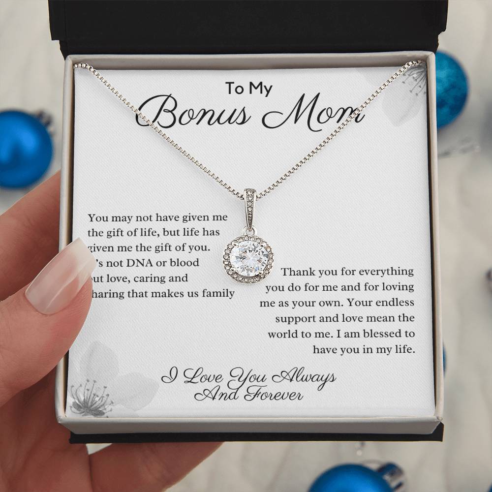 Bonus Mom - Gift of Life - Love Knot Necklace