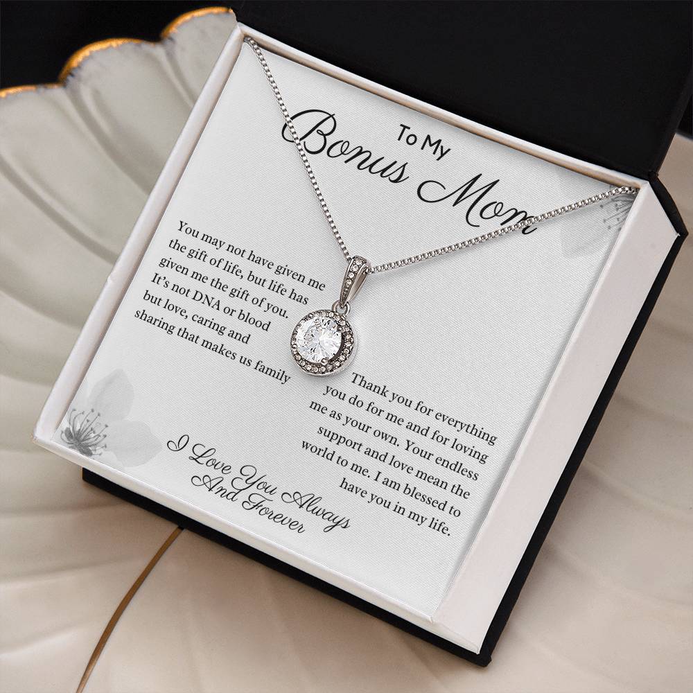 Bonus Mom - Gift of Life - Love Knot Necklace