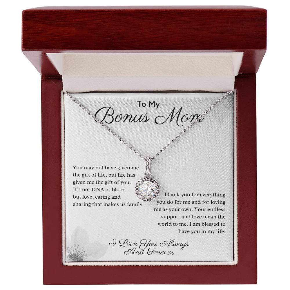 Bonus Mom - Gift of Life - Love Knot Necklace