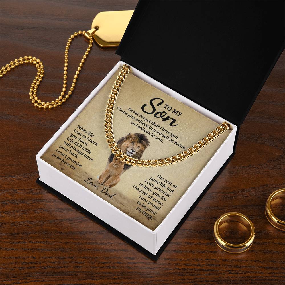 Son - Never Forget That I Love You - Cuban Link Chain