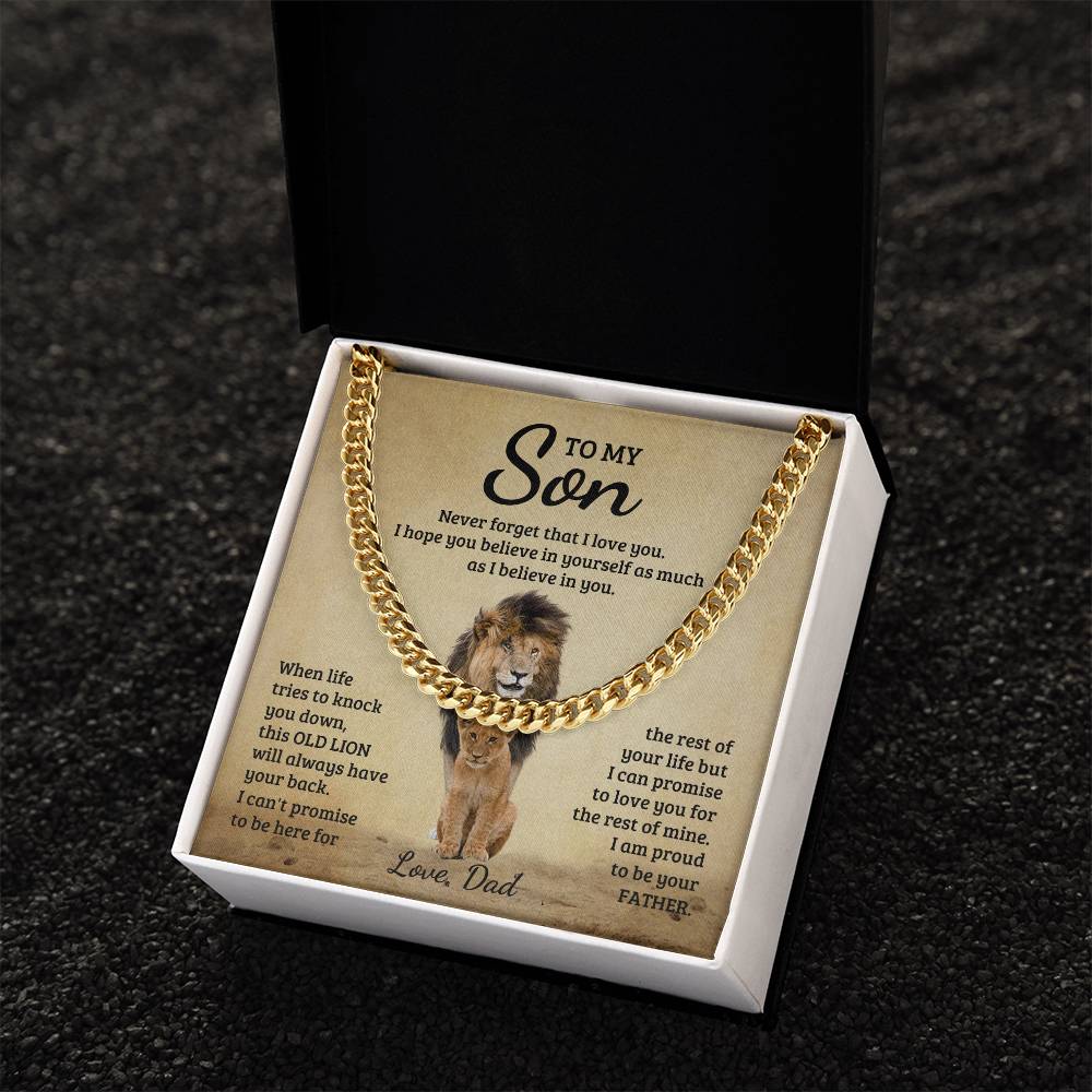 Son - Never Forget That I Love You - Cuban Link Chain