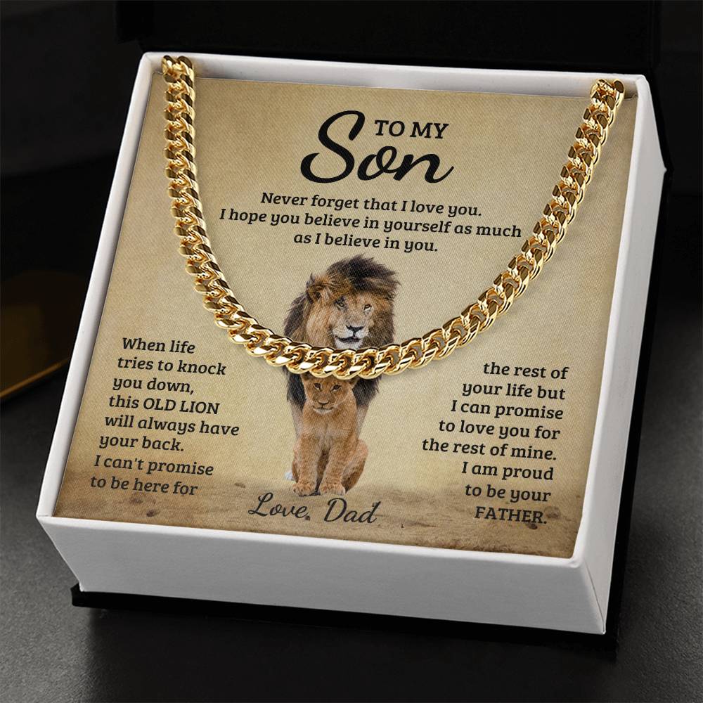 Son - Never Forget That I Love You - Cuban Link Chain