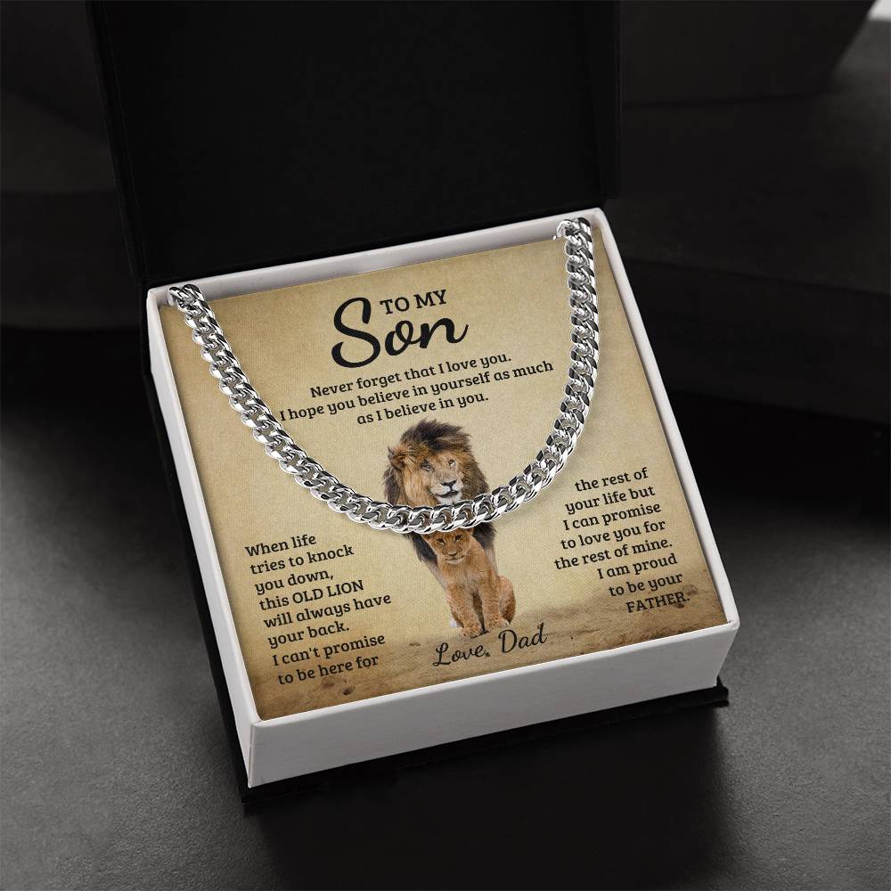 Son - Never Forget That I Love You - Cuban Link Chain