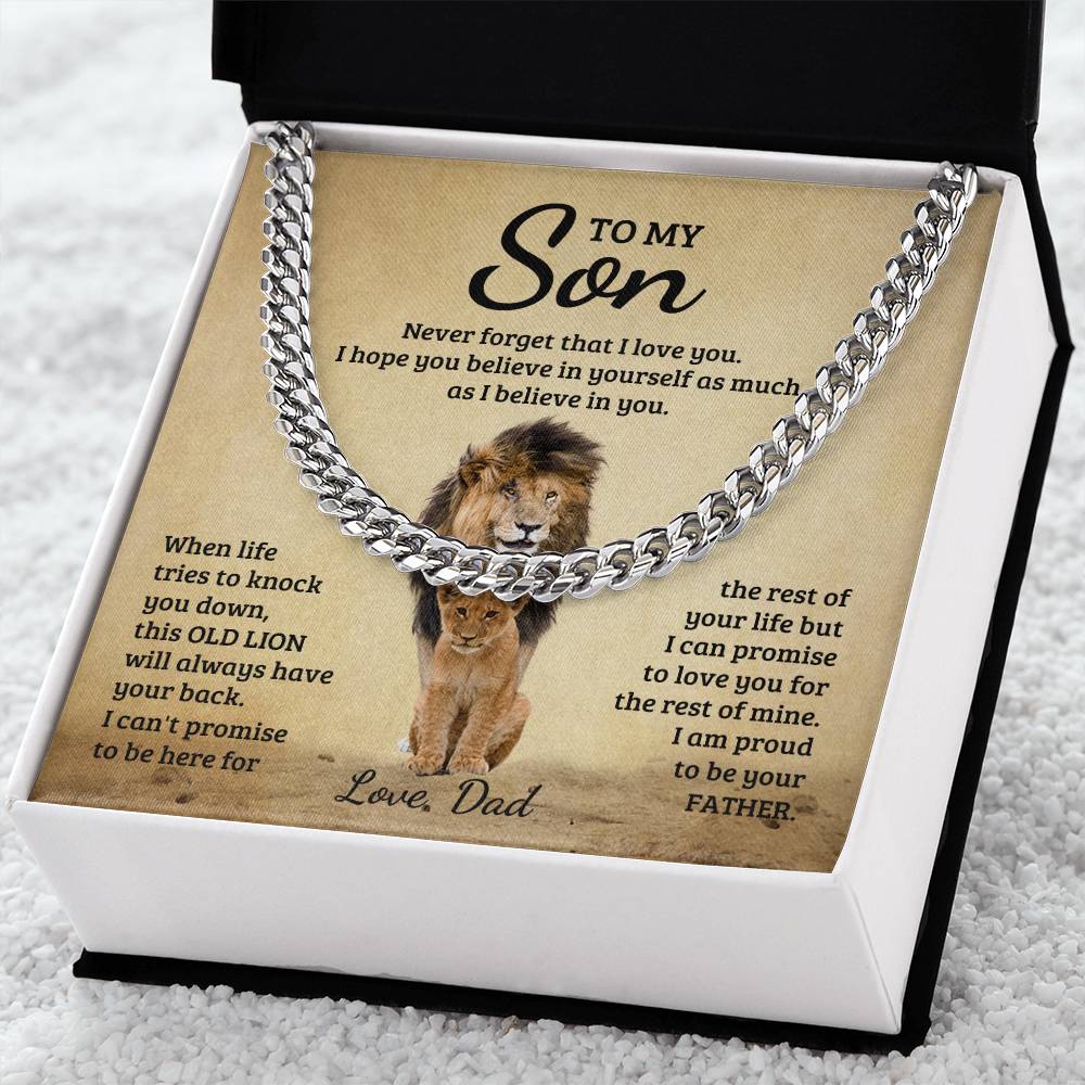 Son - Never Forget That I Love You - Cuban Link Chain