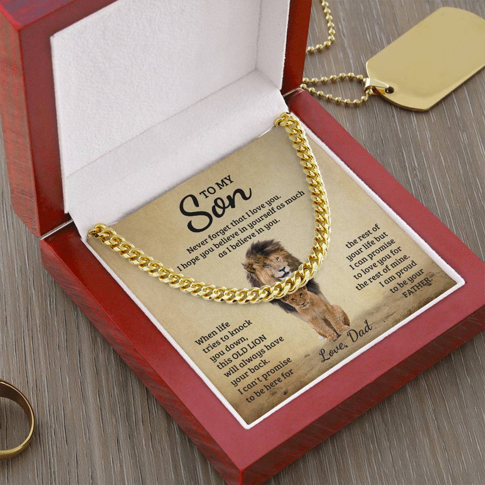 Son - Never Forget That I Love You - Cuban Link Chain