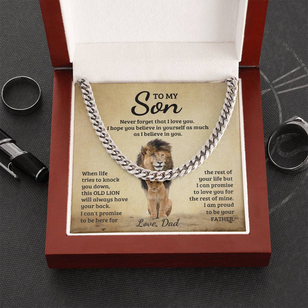 Son - Never Forget That I Love You - Cuban Link Chain