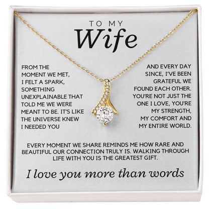 Wife - From the moment we met, I felt a spark - Alluring Beauty Necklace