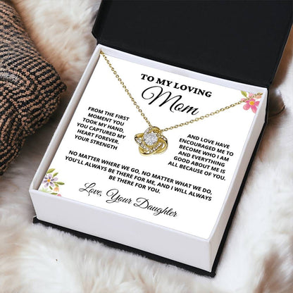 Mom - From The First Moment You Took My Hand - Love Knot Necklace