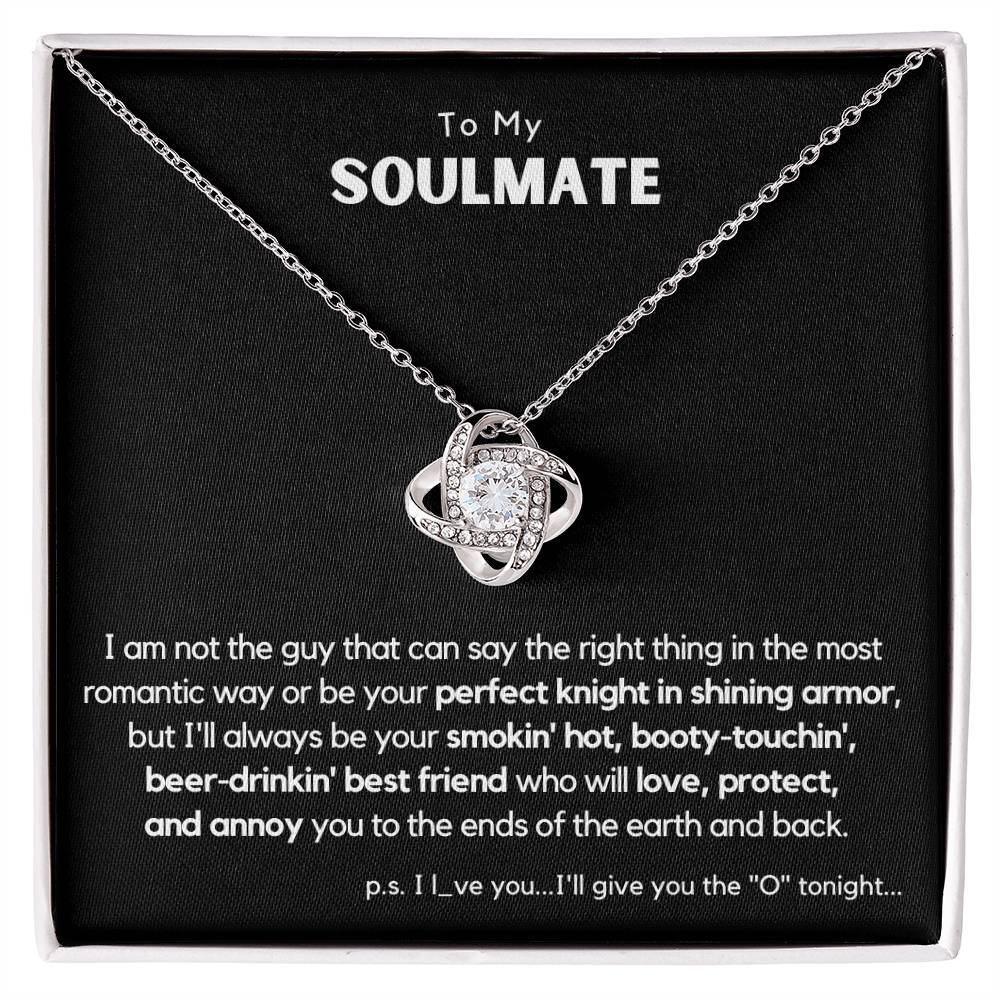 Soulmate - Perfect Knight in Shining Armor - Love Knot Necklace