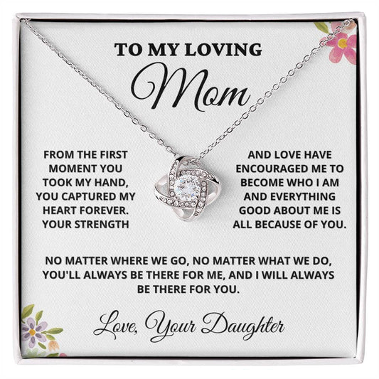 Mom - From The First Moment You Took My Hand - Love Knot Necklace