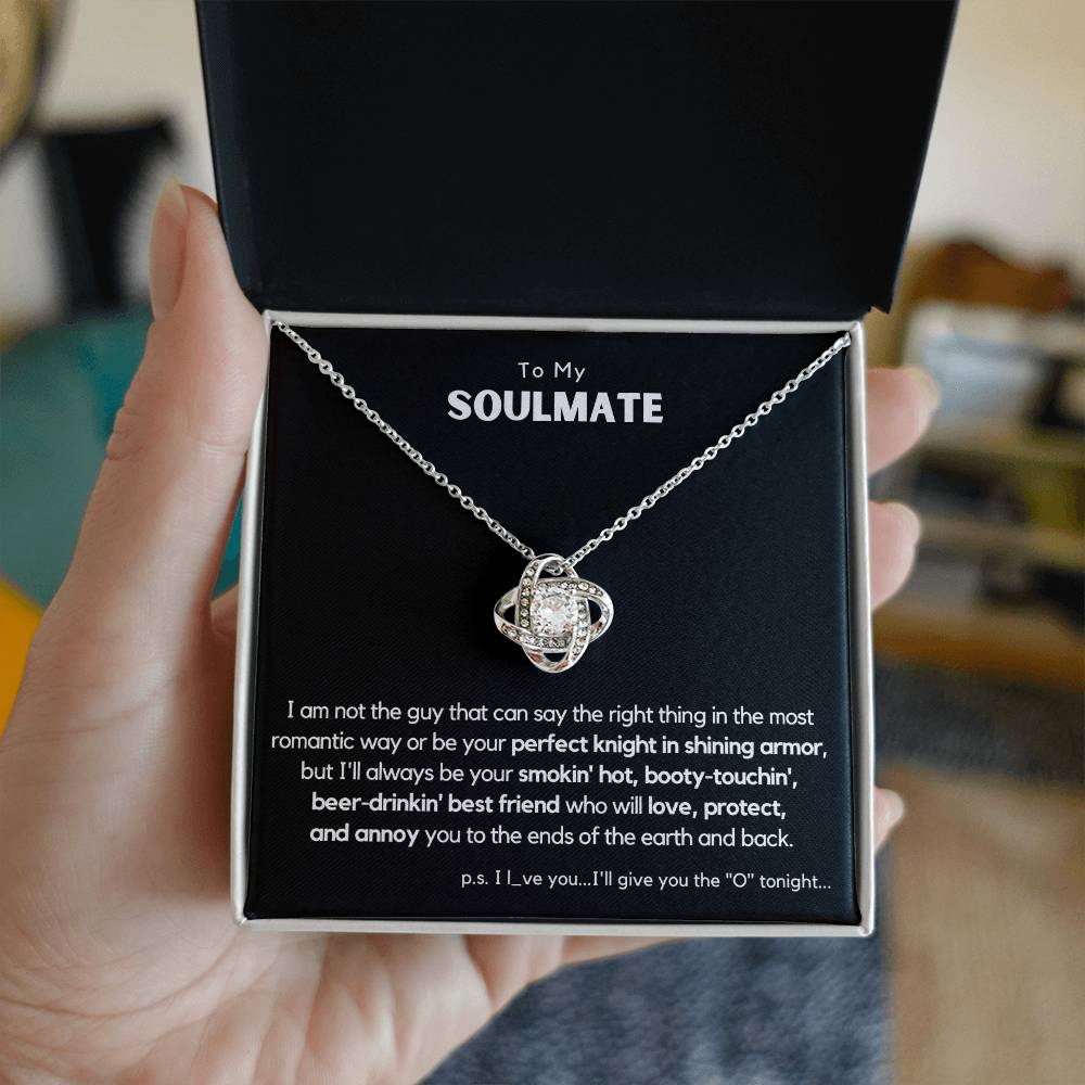 Soulmate - Perfect Knight in Shining Armor - Love Knot Necklace