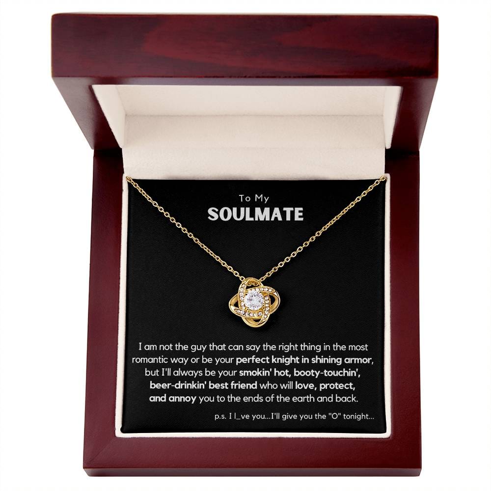 Soulmate - Perfect Knight in Shining Armor - Love Knot Necklace