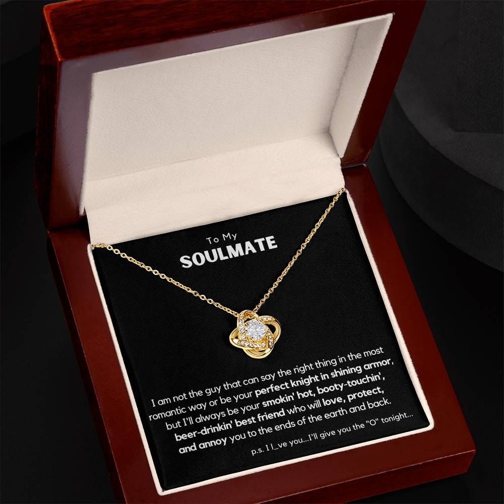 Soulmate - Perfect Knight in Shining Armor - Love Knot Necklace