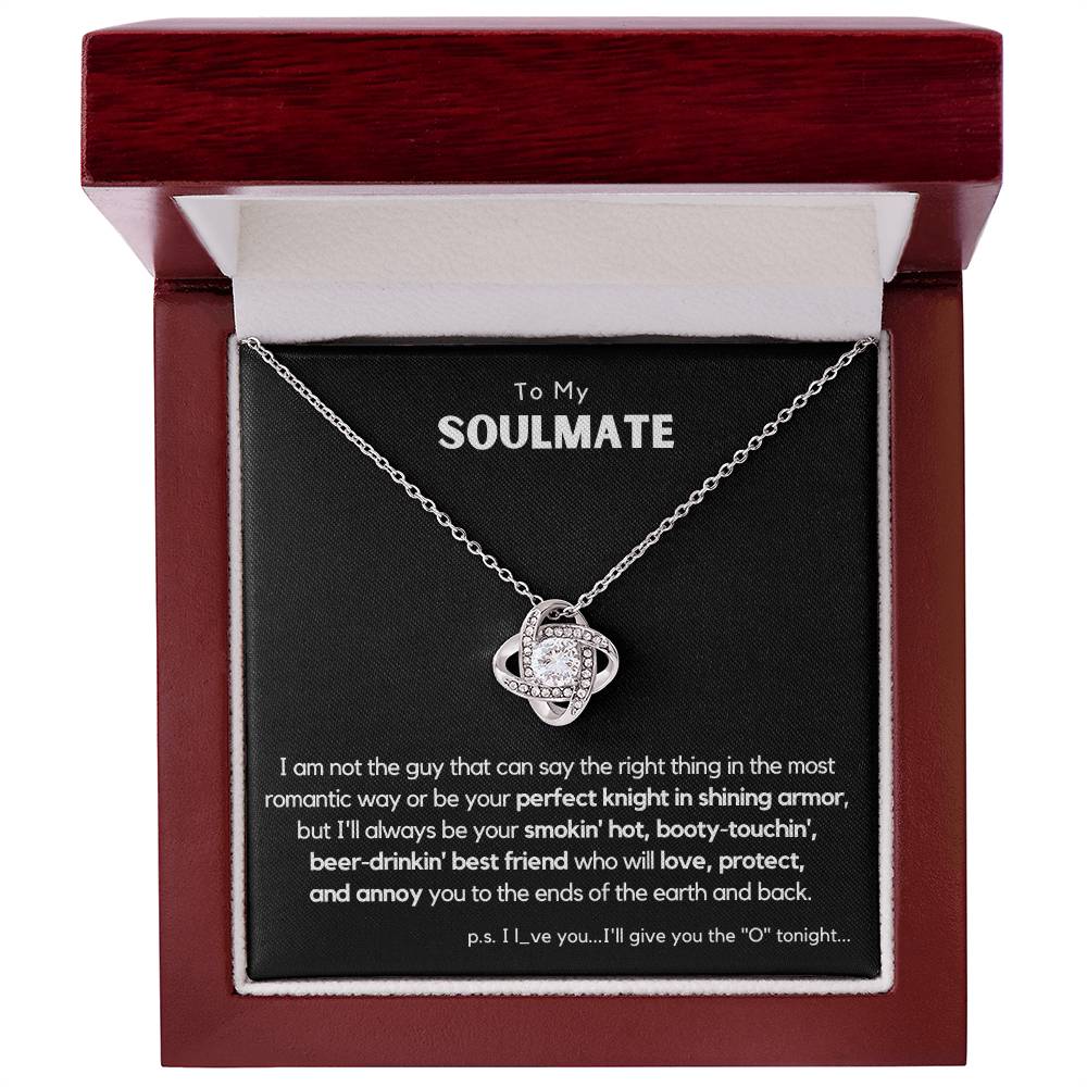 Soulmate - Perfect Knight in Shining Armor - Love Knot Necklace