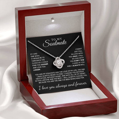 Soulmate - If I had one wish, it would be to turn back the clock V01 - Love Knot Necklace