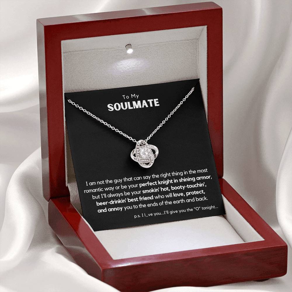 Soulmate - Perfect Knight in Shining Armor - Love Knot Necklace